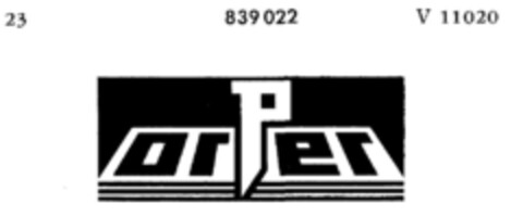 orPer Logo (DPMA, 10/31/1966)