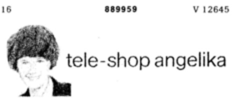 tele-shop angelika Logo (DPMA, 03/25/1970)