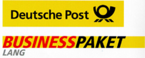 Deutsche Post BUSINESSPAKET LANG Logo (DPMA, 07.03.2001)