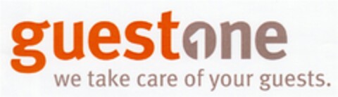 guestone 1 we take care of your guests. Logo (DPMA, 05.11.2009)