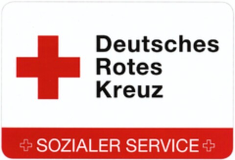 Deutsches Rotes Kreuz SOZIALER SERVICE Logo (DPMA, 08.12.2009)