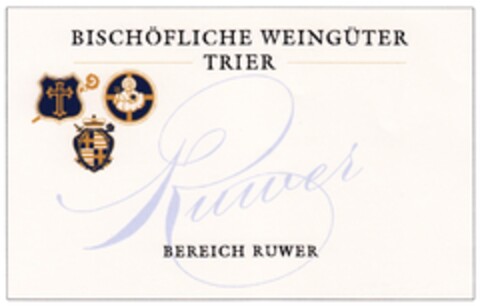 BISCHÖFLICHE WEINGÜTER TRIER Ruwer BEREICH RUWER Logo (DPMA, 29.02.2012)