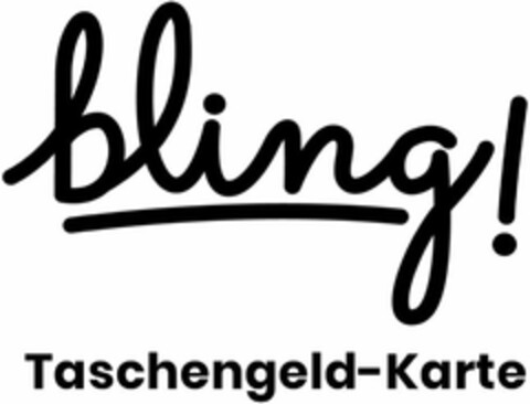 bling! Taschengeld-Karte Logo (DPMA, 20.05.2021)