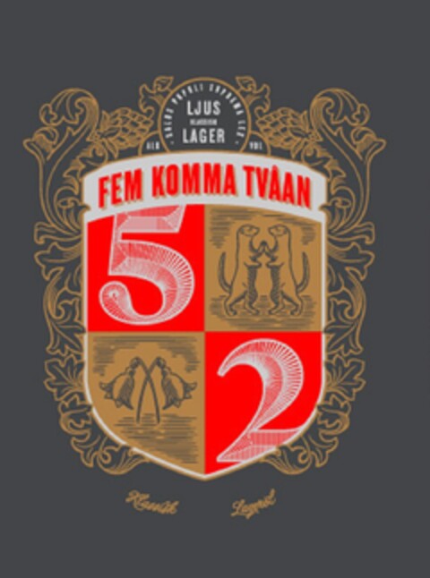 LJUS KLASSIK LAGER FEM KOMMA TVÅAN Klassik Lageröl Logo (DPMA, 05/10/2022)