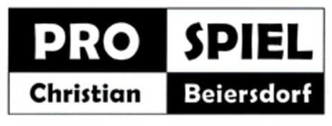 PRO SPIEL Christian Beiersdorf Logo (DPMA, 16.01.2003)