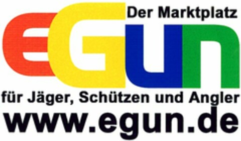 EGun Der Marktplatz für Jäger, Schützen und Angler Logo (DPMA, 24.07.2003)
