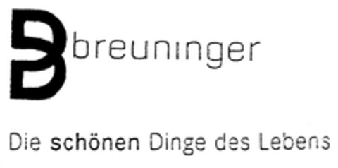 Breuninger Die schönen Dinge des Lebens Logo (DPMA, 31.10.2005)