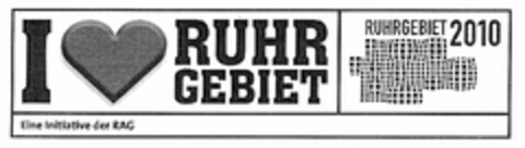 I RUHR GEBIET RUHRGEBIET 2010 Logo (DPMA, 11.11.2005)