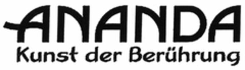 ANANDA Kunst der Berührung Logo (DPMA, 12/13/2005)