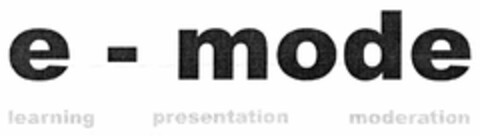 e-mode Logo (DPMA, 03/02/2006)