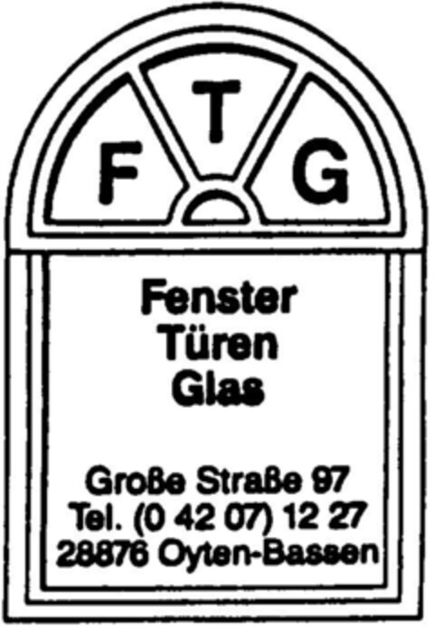 FTG Fenster Türen Glas Logo (DPMA, 26.10.1996)