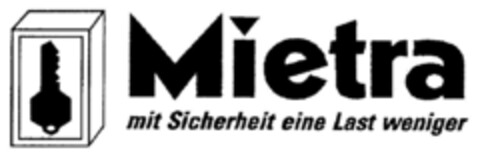 Mietra mit Sicherheit eine Last weniger Logo (DPMA, 10/23/1997)