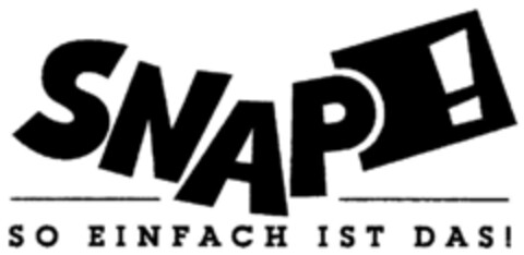 SNAP! SO EINFACH IST DAS! Logo (DPMA, 22.07.1999)