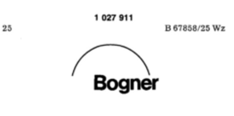 BOGNER Logo (DPMA, 04/28/1981)