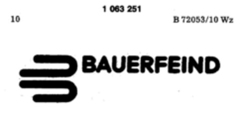 BAUERFEIND Logo (DPMA, 12.03.1983)