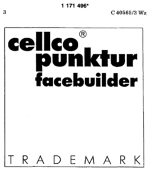 cellco punktur facebuilder  TRADEMARK Logo (DPMA, 21.06.1990)