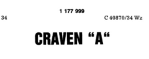 CRAVEN "A" Logo (DPMA, 16.08.1990)