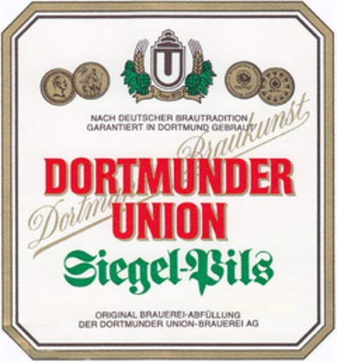 DORTMUNDER UNION Siegel-Pils Logo (DPMA, 10.08.1983)
