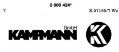 KAMPMANN  K  GmbH Logo (DPMA, 17.12.1990)