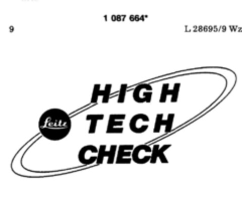 HIGH TECH CHECK Logo (DPMA, 04.12.1985)