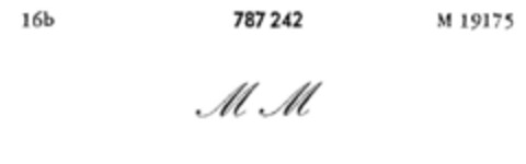 M M Logo (DPMA, 03/14/1962)