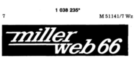 miller web 66 Logo (DPMA, 17.03.1982)