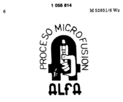 PROCESO MICROFUSION ALFA Logo (DPMA, 01.03.1983)