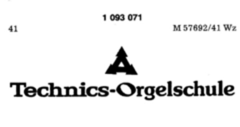 Technics-Orgelschule Logo (DPMA, 29.11.1985)