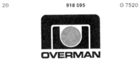OVERMAN Logo (DPMA, 20.06.1972)
