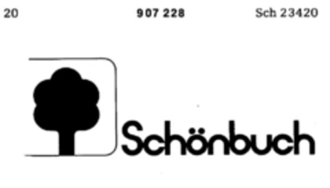 Schönbuch Logo (DPMA, 05/16/1972)