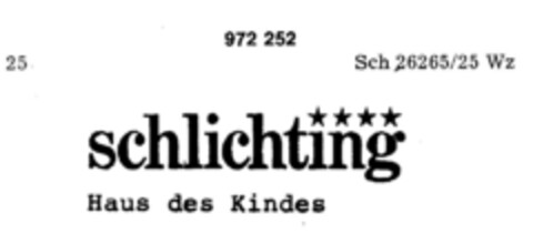 schlichting Haus des Kindes Logo (DPMA, 23.12.1976)