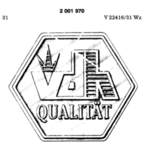 vdh QUALITÄT Logo (DPMA, 05.11.1990)