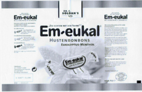 Em-eukal HUSTENBONBONS EUKALYPTUS-MENTHOL Logo (DPMA, 08.12.2000)