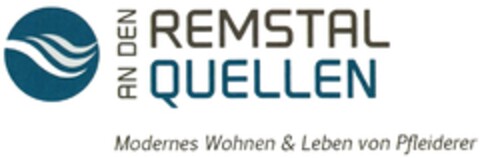 AN DEN REMSTAL QUELLEN Modernes Wohnen & Leben von Pfleiderer Logo (DPMA, 07.03.2013)