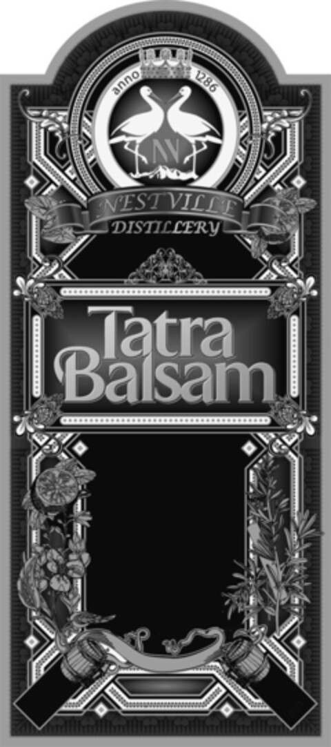 anno 1286 - NESTVILLE - DISTILLERY Tatra Balsam Logo (DPMA, 11/21/2014)