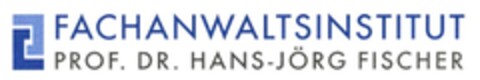 FACHANWALTSINSTITUT PROF. DR. HANS-JÖRG FISCHER Logo (DPMA, 10/30/2015)