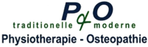 P&O traditionelle moderne Physiotherapie - Osteopathie Logo (DPMA, 06/23/2016)