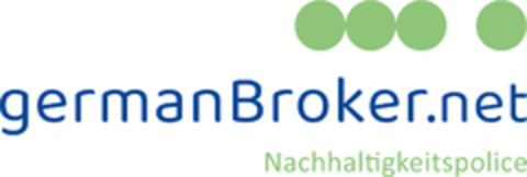 germanBroker.net Nachhaltigkeitspolice Logo (DPMA, 19.07.2021)