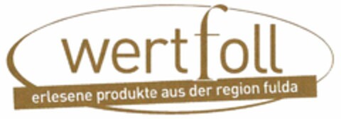 wertfoll erlesene produkte aus der region fulda Logo (DPMA, 24.02.2022)