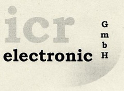 icr electronic GmbH Logo (DPMA, 29.07.2003)