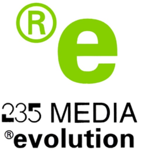 e 235 MEDIA evolution Logo (DPMA, 16.10.2006)