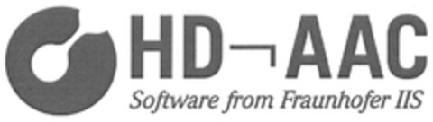 HD-AAC Software from Fraunhofer IIS Logo (DPMA, 07/06/2007)