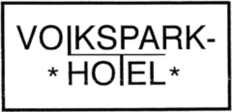 VOLKSPARK-HOTEL Logo (DPMA, 07/10/1995)