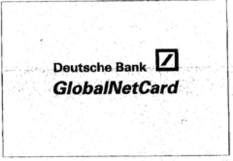 Deutsche Bank GlobalNetCard Logo (DPMA, 11.03.1998)