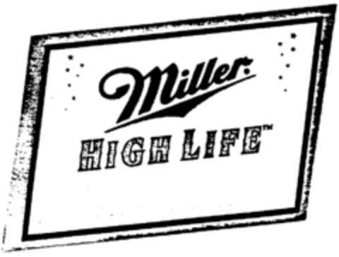 Miller HIGH LIFE Logo (DPMA, 05/04/1998)