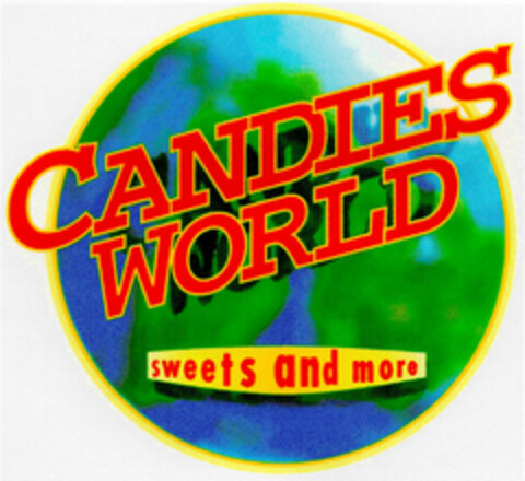 CANDIES WORLD sweets and more Logo (DPMA, 08.02.1999)