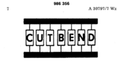 CUT BEND Logo (DPMA, 04.10.1978)