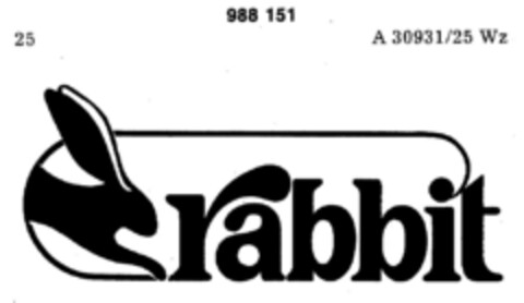 rabbit Logo (DPMA, 09.11.1978)
