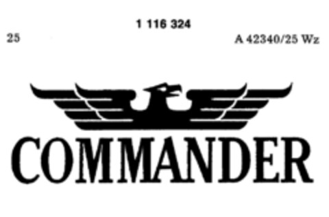 COMMANDER Logo (DPMA, 23.12.1986)