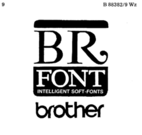 BR FONT INTELLIGENT SOFT-FONTS brother Logo (DPMA, 10/04/1989)